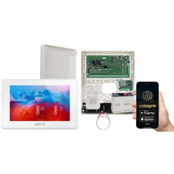 ZESTAW ALARMOWY SATEL INTEGRA 256 PLUS + INT-TSH2-W + OPU-3P + AWT800 + 17Ah + INT-GSM LTE